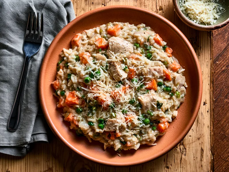 Risotto med kylling og grøntsager - Planomo