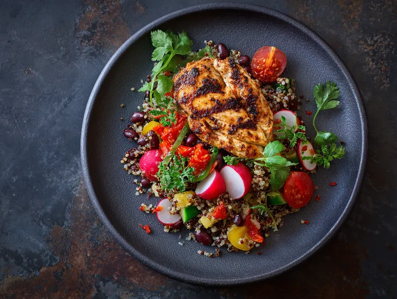 Grillet kylling med quinoasalat - Planomo