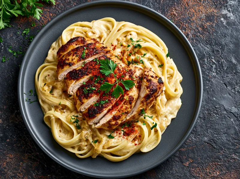 Citronpasta med kylling - Planomo
