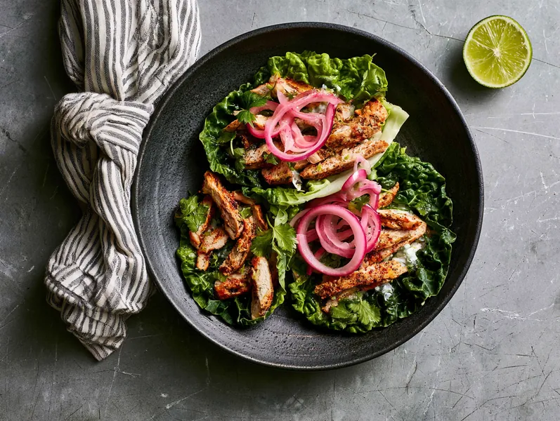 Kålwraps med kylling og flødeost - Planomo