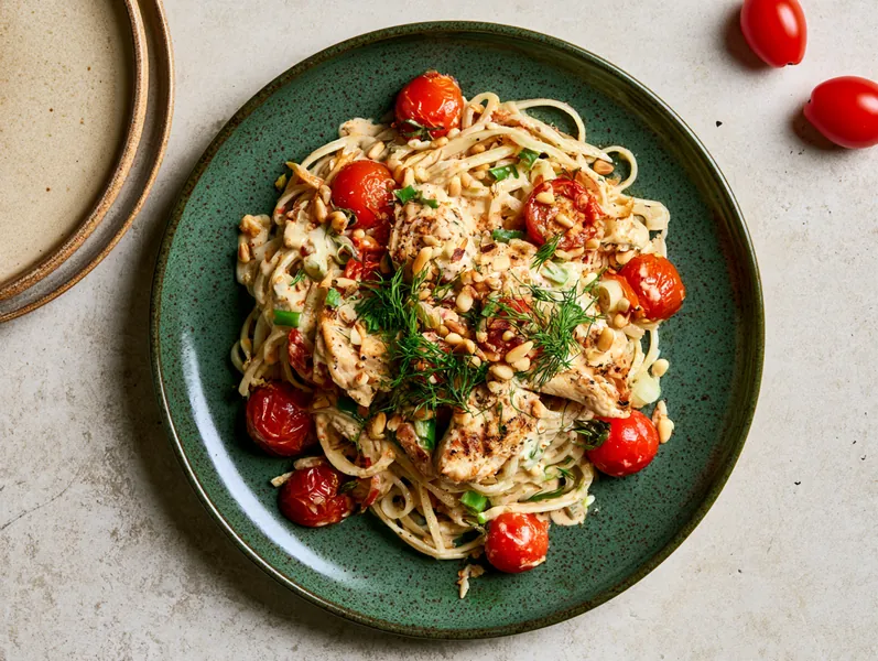 Pastaret med kylling og parmesan - Planomo