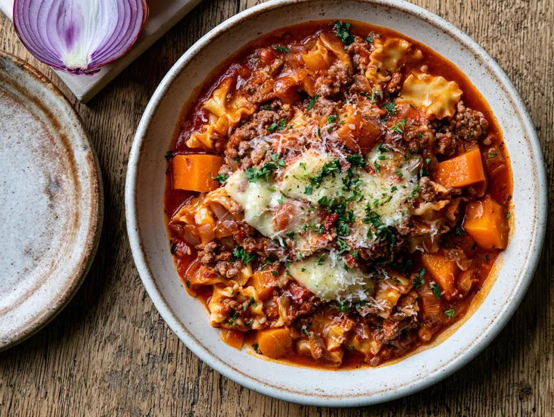Lasagnesuppe - Planomo
